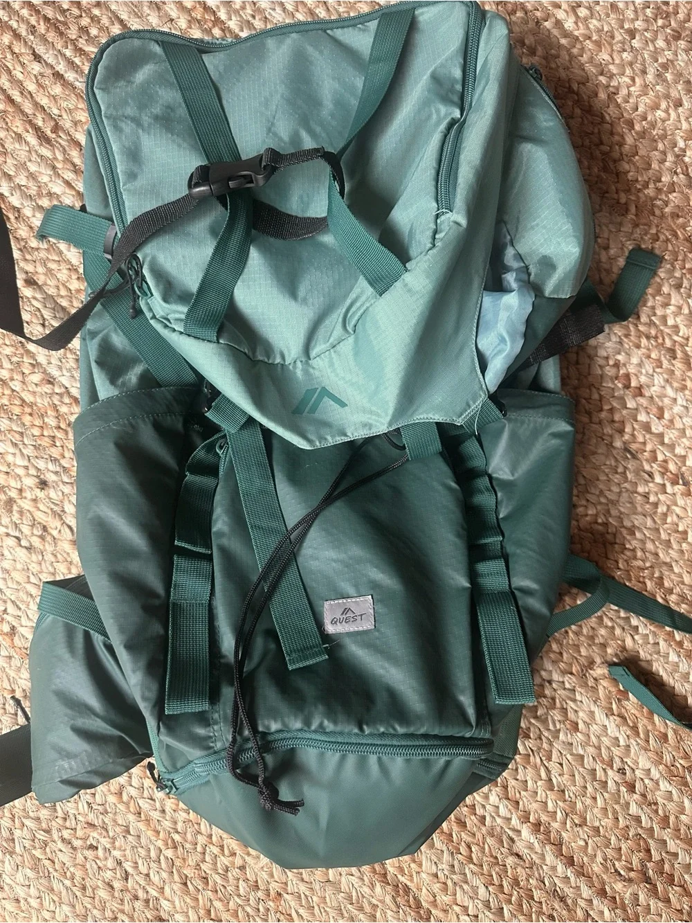 Quest Expedition 65L Internal Frame Gorpcore CabinCore Backpack Green